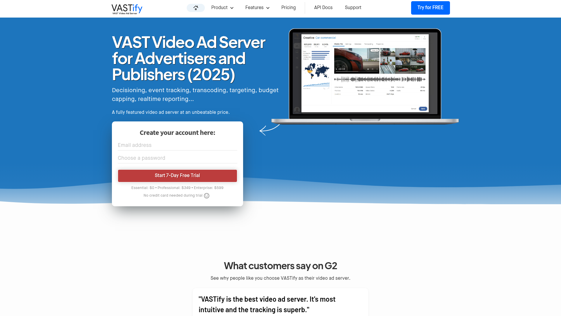 VASTify Video Ad Server is an alternative to Connatix