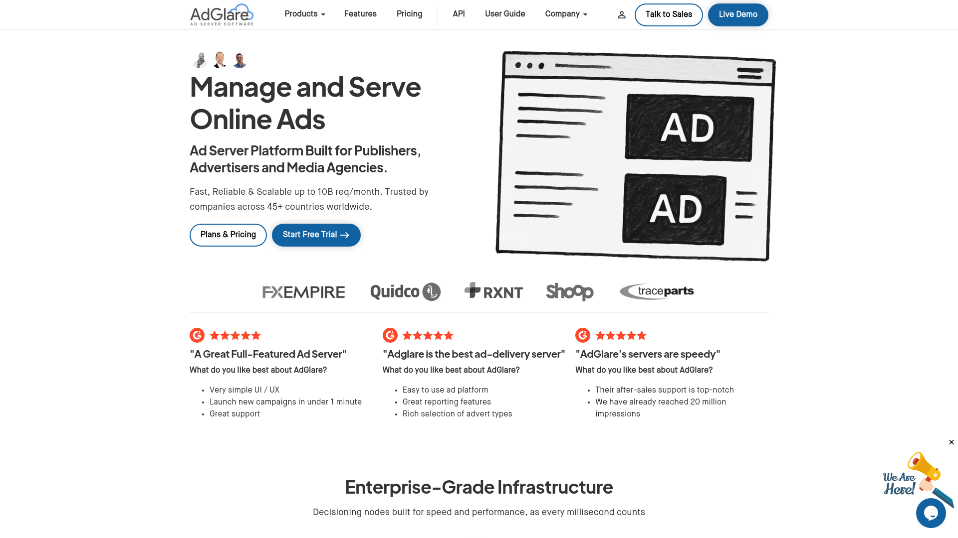 AdGlare Ad Server is an alternative to AdvertServe